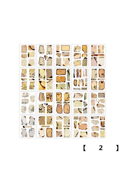 choice2 S19783-2 4 Design PET Vintage Sticker Book Literary Plant Stamp Label...