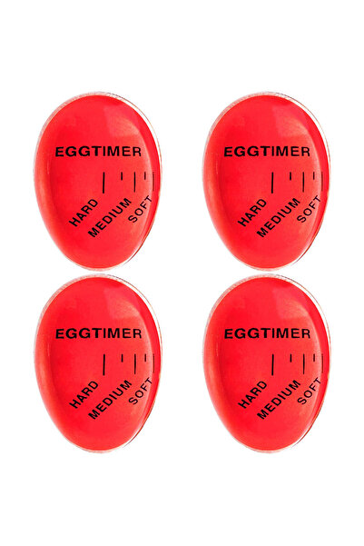 Choice مجموعة من 4 مؤقتات بيض متغيرة اللون لطهي البيض المسلوق بدرجة طرية ومتو...