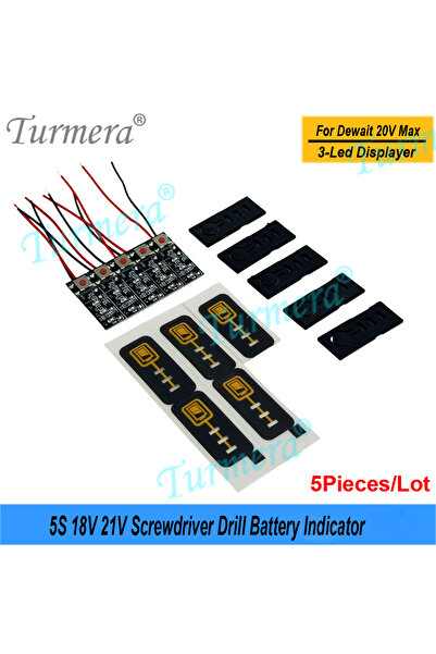 choice2 5S Indicator DW X5 Turmera 5S 18V 21V 20V Screwdriver Battery Capacit...