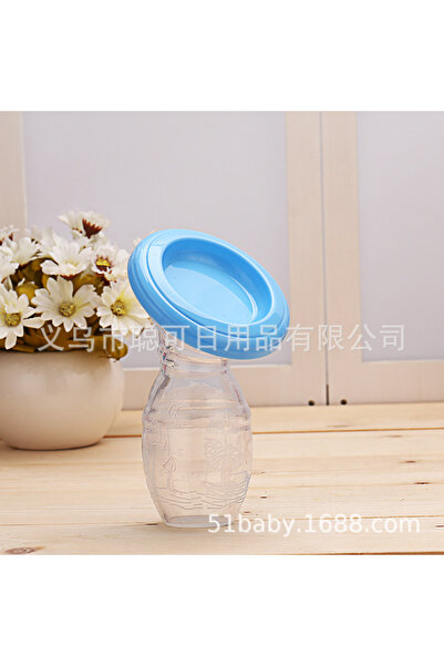 choice2 مضخة حليب يدوية زرقاء اللون للرضاعة الطبيعية، تجمع الحليب من الثدي، ت...