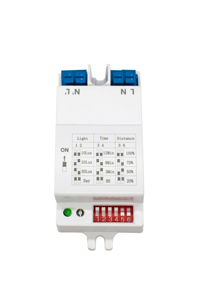 choice2 مستشعر حركة يعمل بجهد 220-240 فولت تيار متردد، مناسب للإضاءة ذاتية ال...