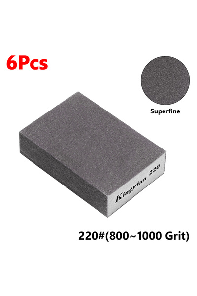 Choice3 6Pcs 220 Washable 6Pcs/Set 60 - 220# Sanding Sponges Wall Grinding Br...