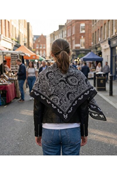 tuaipek ZERAFET Desen 90X90cm Eşarp/Fular