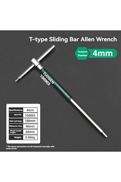 choice2 4mm 2.5/3/4/5/6/8/10mm Torx Screwdriver T Type Allen Hex Wrench Chrom...