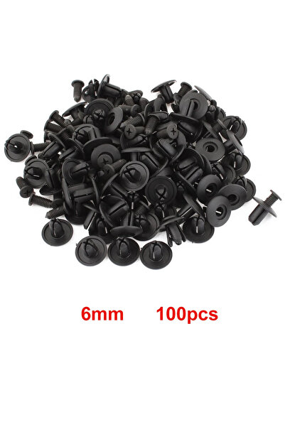 Choice6 6mm 100pcs 8mm/6mm Plastic Rivets Fasteners Screw Car Fender Bumper S...