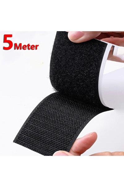 Choice11 شريط لاصق قوي ذاتي اللصق أسود اللون، 20 مم، بطول 5 أمتار، مع لفافة ف...
