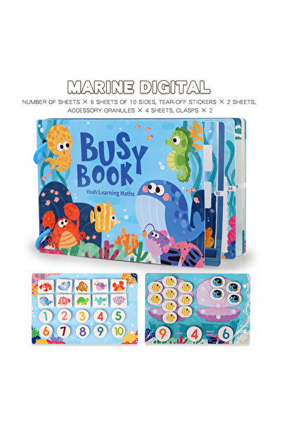 Choice كتاب داتو مونتيسوري بيبي بيزي بوك أول كتاب هادئ للأطفال، لعبة تعليمية ...