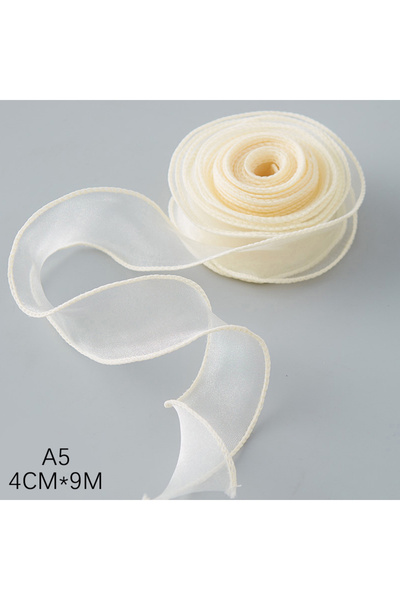 Choice7 شريط حرير شفاف من شفاف بطول 9 أمتار، مقاس A5، مثالي لتغليف الهدايا وت...