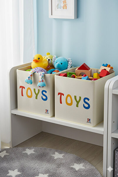 homyjr's Homyjr’S 2-Piece Toys Patterned Storage Box Set Without Lid, In-Cabi...