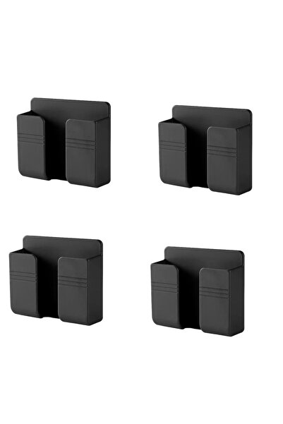 Choice7 4PCS Black 1/2/4pcs Smartphone Stand Wall Mounted Storage Box Wall Mo...