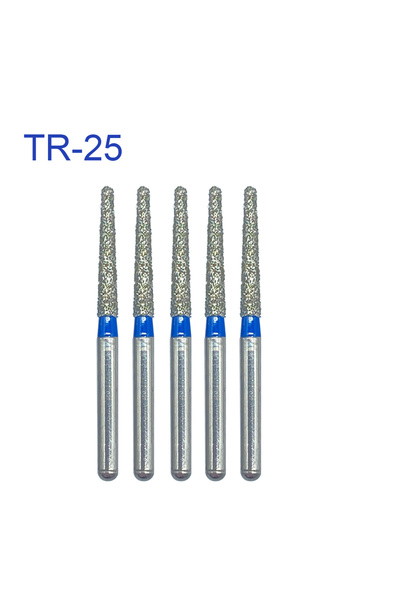 Choice6 TR-25 TR Series Dental Diamond Burs Taper Round End Dental Drills Den...
