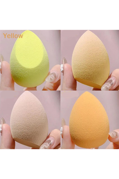Choice yellow-4pcs 1/4/8pcs makeup sponge blender beauty egg blow cosmetic so...