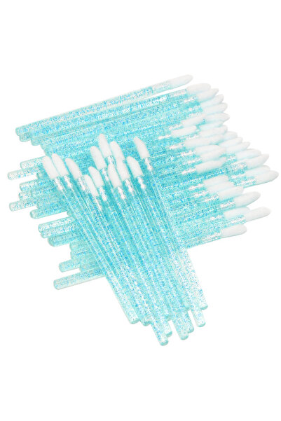 Choice6 50pcs-Water Blue 50Pcs Disposable Crystal Lip Brush Lipstick Gloss Wa...