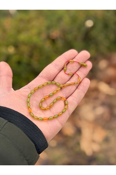 tesbihad Elegant Ankle-Length Claspable Amber Prayer Beads with System