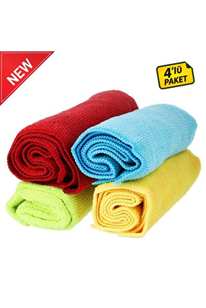 Menzerna Mikrofiber Bez Seti 320 GSM 4'lü Paket - 40x40cm | Renkli Detailing ...