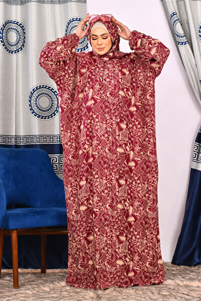 AsrymShop Lightweight, wide, patterned Cotton viscose prayer robe