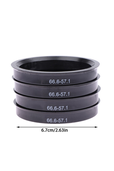 Choice5 مجموعة حلقات توسيط بلاستيكية لعجلات السيارات A1 ​​(4 قطع) بقطر مركزي ...