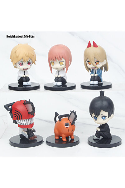 choice2 مجموعة شخصيات أنمي رجل المنشار من بانداي DJR-6Pcs-D، مصنوعة من مادة P...