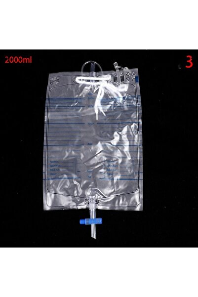 Choice1 2000ml Cross Valve 1000/2000ML Urine Collection Bag Drainage Bag Cath...