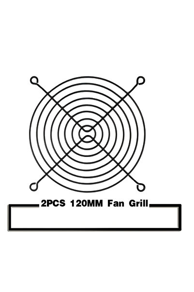 Choice4 120MM LDPCSJ 2PCS 60mm 120mm 140mm Fan Grills Metal Mesh Finger Guard...