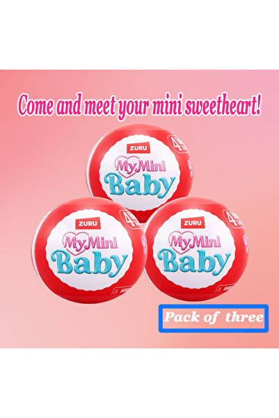 Choice random-3pcs My Mini Baby Nurturing Toy ZURU Collectible Dolls for Role...