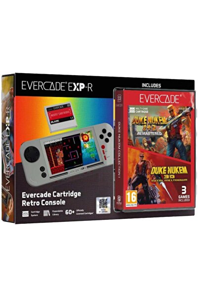 Other EVERCADE EXP-R Handheld Console + Duke Nukem Collection 1 Gray