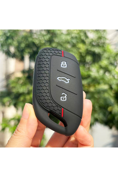 Choice4 redline 1PC keychain for MG GT 2026 ZS ZX HS GT MG5 VE MG6 Silicone C...