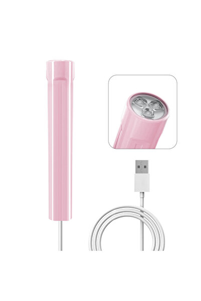 Choice5 Pink Mini UV LED Light For Gel Nails USB Rechargeable Handheld Portab...