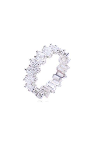 Bayemeyc Gleam Baget Taşlı Tamtur Gümüş Yüzük