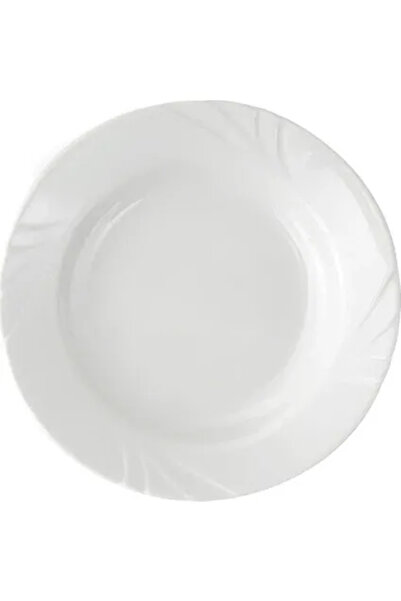 Güral Porselen Soprano 6 Parça 20 Cm Pasta Tabağı Dekorsuz