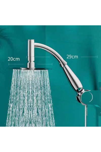 Choice3 رأس دش مطري دائري 8 بوصة عالي الضغط، مربع/دائري 6/8 بوصة، قابل للدورا...