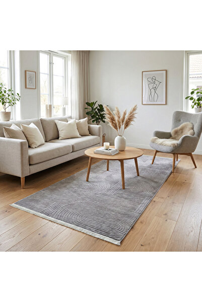 OEM Anti-slip hallway rail, 80x300 cm, 3D soft, braces pattern, gray