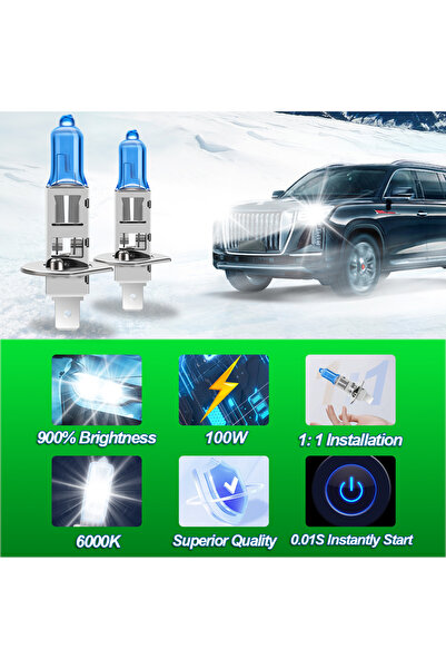 Choice1 مصباحان زينون H1 H4 H7 H11 بقوة 50000 لومن، قاعدة H1، درجة حرارة لون ...