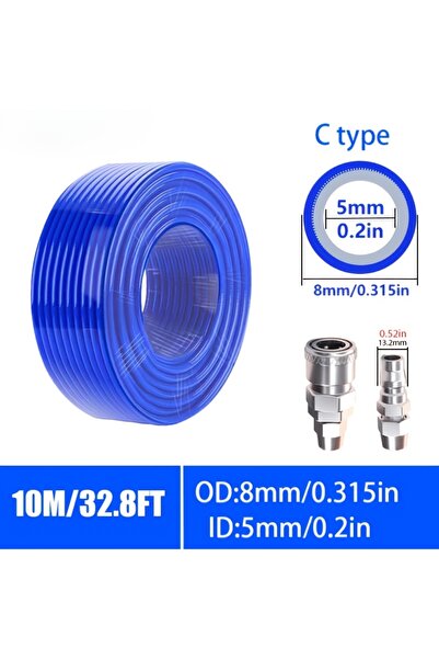 Choice3 خرطوم بولي يوريثان مضفر ثلاثي الطبقات شديد التحمل، 8 مم، من النوع C، ...