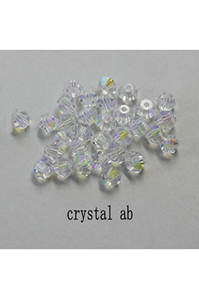 Choice1 خرز كريستال لامع 4 مم، خرز مخروطي مزدوج، خرز زجاجي، اشترِ واحدًا واحص...