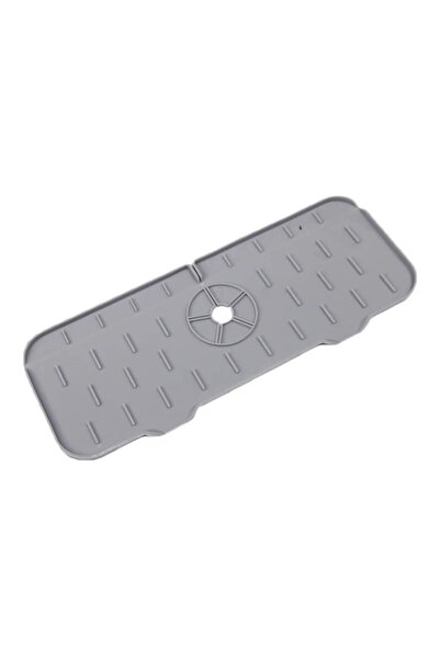 Choice4 1PC 37x14cm light gray Faucet Mat Kitchen Sink Silicone Splash Pad Dr...