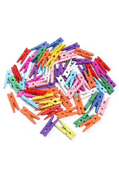 Choice7 2.6cm -50pcs 20-50Pcs/lot Colored Wooden Clips Multi-size Wood Clamps...