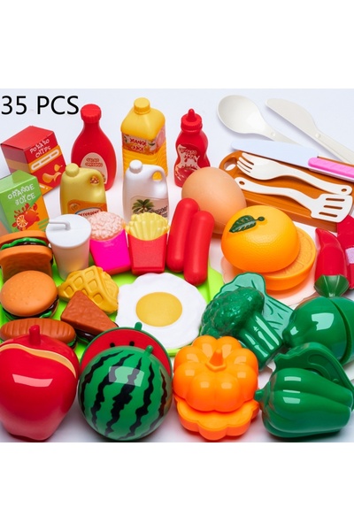 Choice5 35 PCS DIY Fruit Cutting Toys Vegetables Fruits And Vegetables Parent...