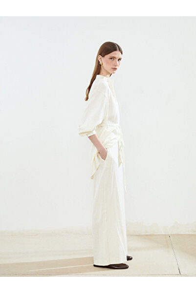 LC Waikiki Damenhose aus Leinenmischung mit elastischem Bund