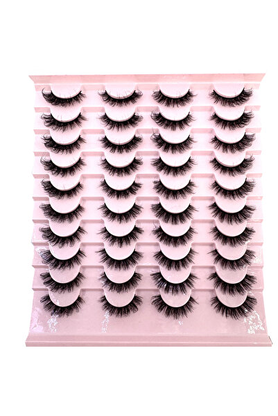 Choice5 20pairs-ja42 20 pairs of fluffy 3D artificial mink eyelashes handmade...