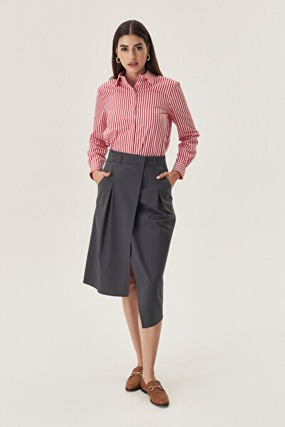 EMA\T Grey Asymmetric Skirt