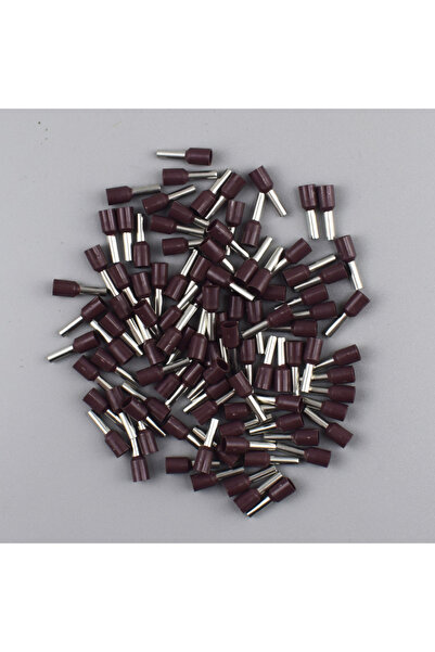 Choice E2508-100PCS Brown 100PCS/Pack Insulated Cord End Terminal Crimp E0508...