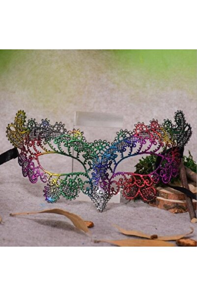 Choice3 قناع دانتيل مجوف متعدد الألوان، قطعة واحدة، للنساء، قناع تنكري فينيسي...