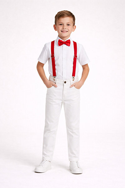 Nacar 23 Nisan 29 Ekim Gösteri Kıyafeti Erkek Çocuk Gömlekli Pantolonlu Papyo...