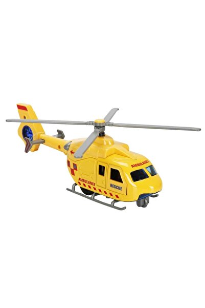Sunman Çek Bırak Metal Helikopter 20 cm - Sarı