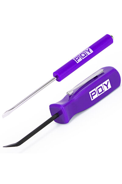 Choice6 1SET 2Pieces Purple Mini Pket Clips Screwdriver Strong Magnetic Slott...