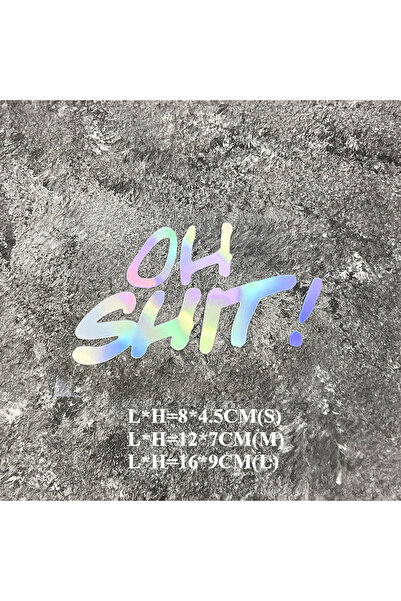 Choice15 ملصقات حروف "يا إلهي!" للدراجات النارية، مقاومة للماء، مقاس 8x4.5 سم...