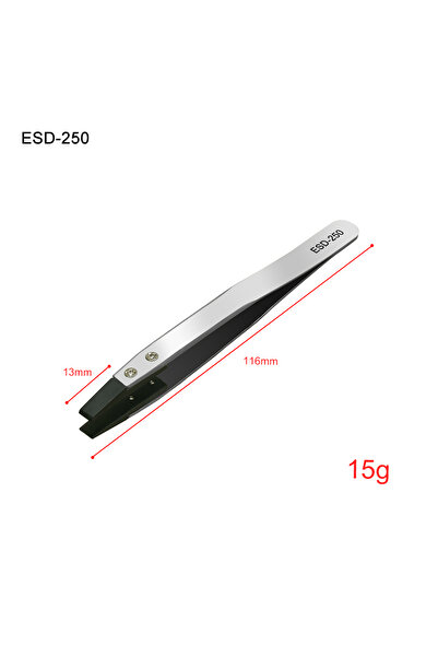 Choice4 esd-250 LEFAVOR Anti-Static plastic Tweezers Stainless Steel Industri...