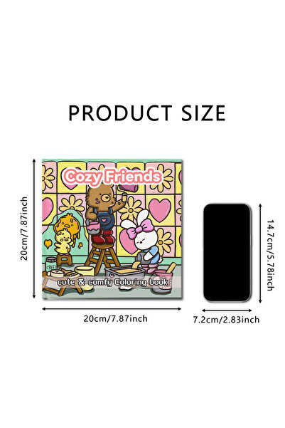 Choice5 كتاب تلوين الأصدقاء المريحين X1-1142 للكبار والمراهقين، يضم أنشطة يوم...