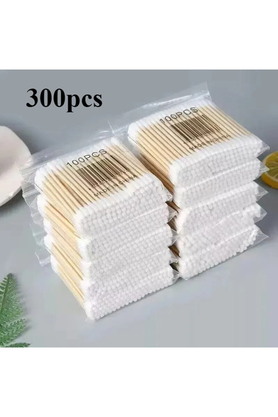 Choice C217-أبيض، 300 قطعة، 100/300/500/800 قطعة، أعواد قطنية مزدوجة الأطراف ...